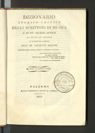 Dizionario storico-critico degli scrittori di musica