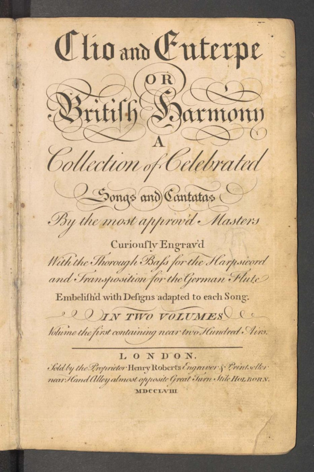 Clio and Euterpe OR British Harmony