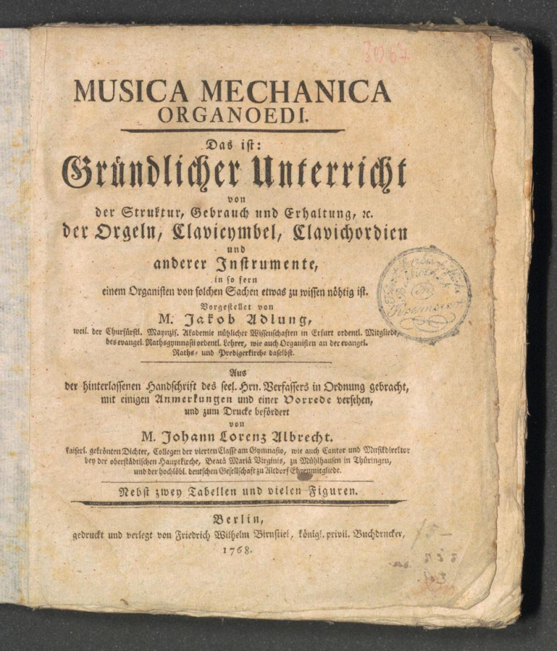 MUSICA MECHANICA ORGANOEDI