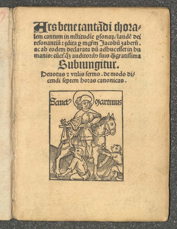 Ars bene cantandi choralem, cantum in multitudine personarum laudem dei resonantium