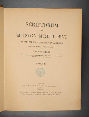 Scriptorum de musica medii aevi