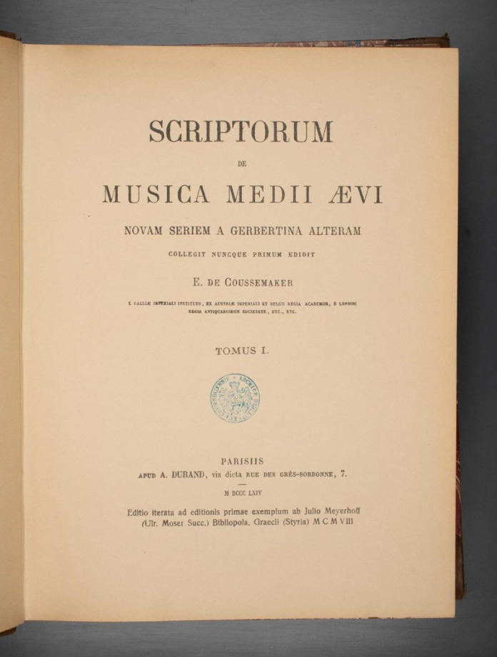 Scriptorum de musica medii aevi