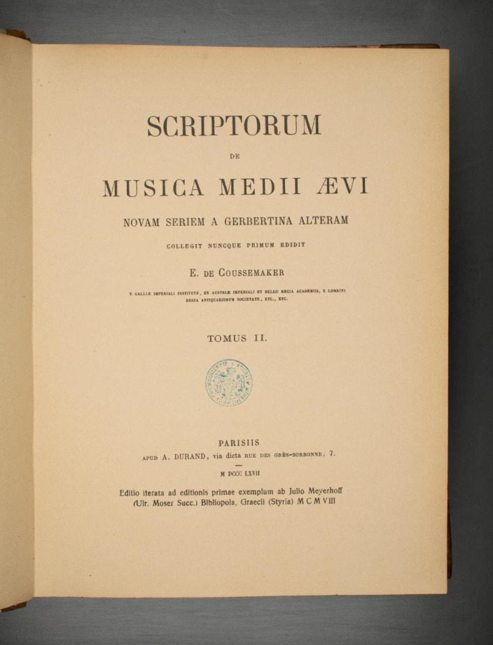 Scriptorum de musica medii aevi