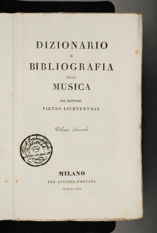 DIZIONARIO E BIBLIOGRAFIA DELLA MUSICA