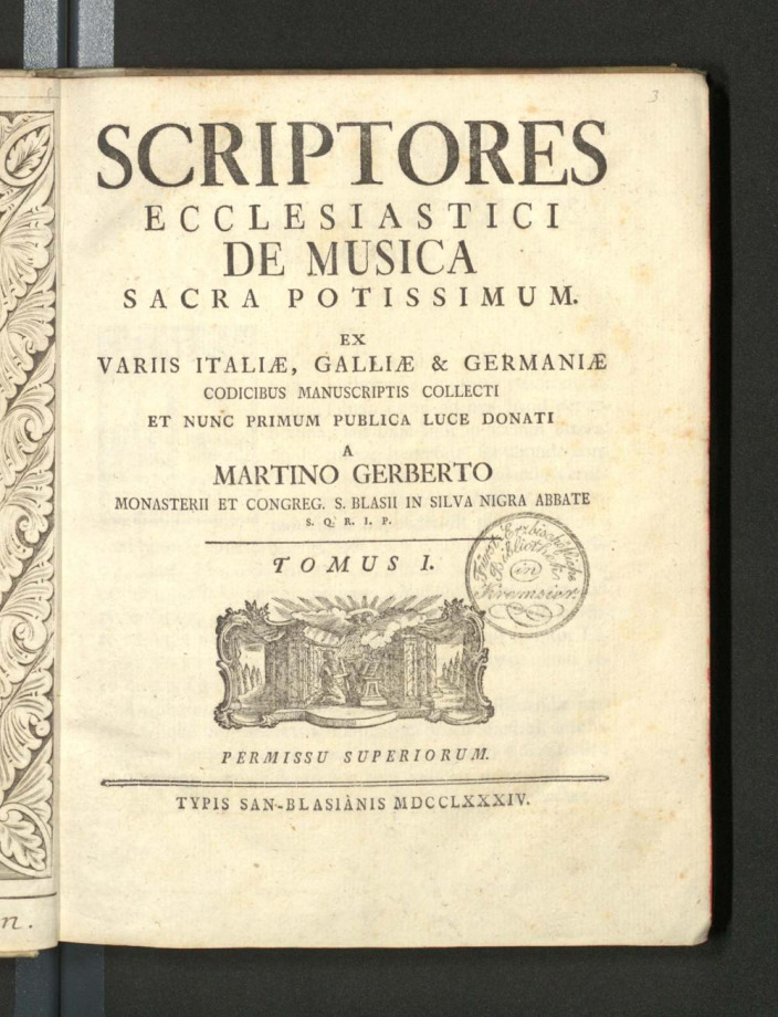 SCRIPTORES ECCLESIASTICI DE MUSICA POTISSIMUM