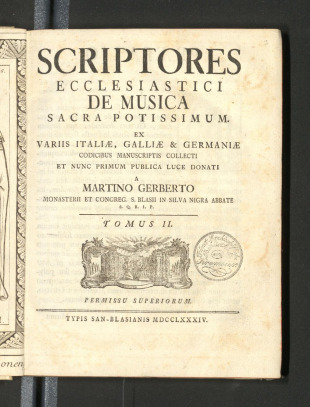 SCRIPTORES ECCLESIASTICI DE MUSICA POTISSIMUM