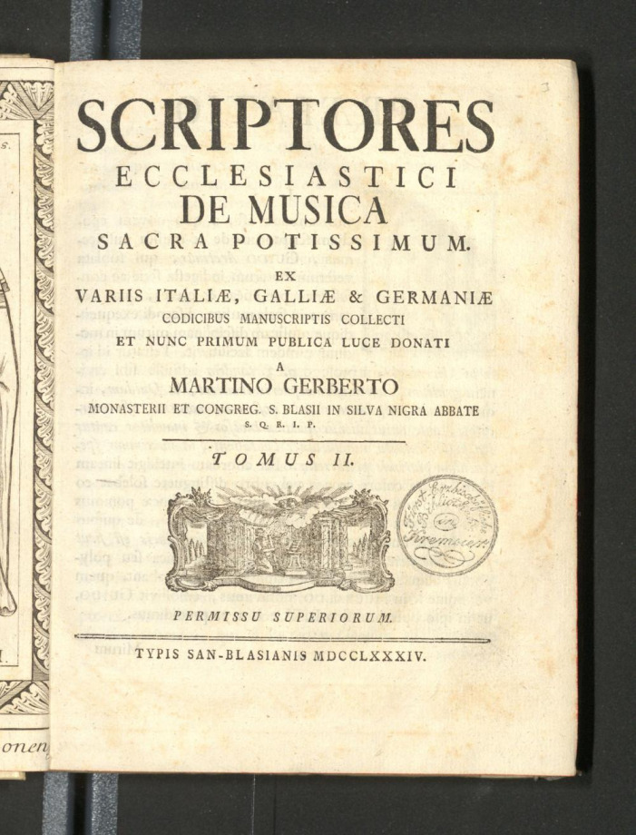 SCRIPTORES ECCLESIASTICI DE MUSICA POTISSIMUM