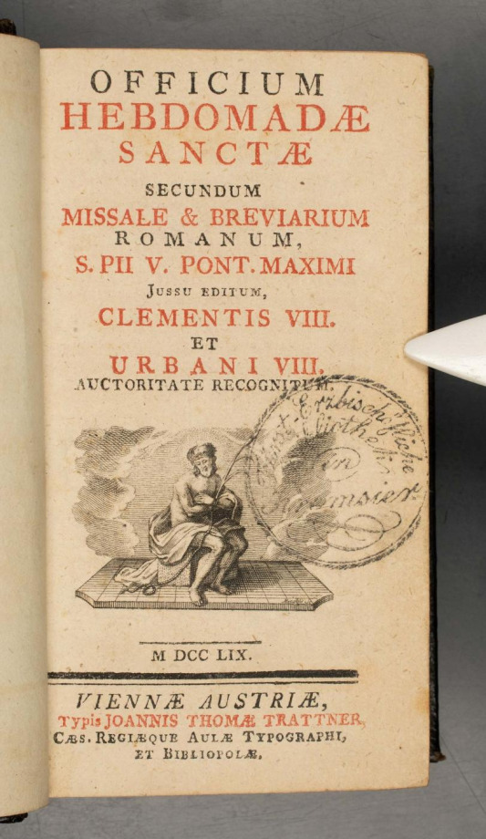 OFFICIUM HEBDOMADAE SANCTAE SECUNDUM MISSALE & BREVIARIUM ROMANUM