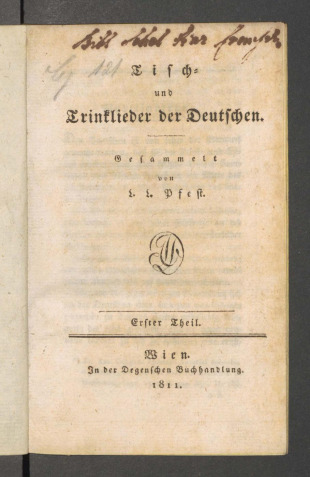 Tisch- und Trinklieder der Deutschen