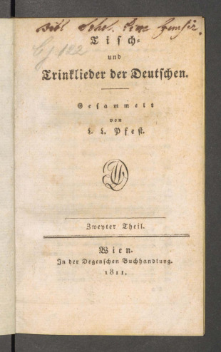 Tisch- und Trinklieder der Deutschen