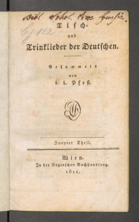 Tisch- und Trinklieder der Deutschen