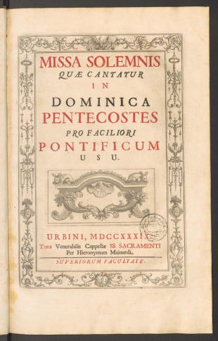 MISSA SOLEMNIS QUAE CANTATUR IN DOMINICA PENTECOSTES