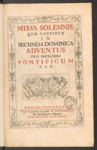 MISSA SOLEMNIS QUAE CANTATUR IN SECUNDA DOMINICA ADVENTUS