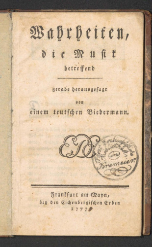 Wahrheiten die Musik betreffend
