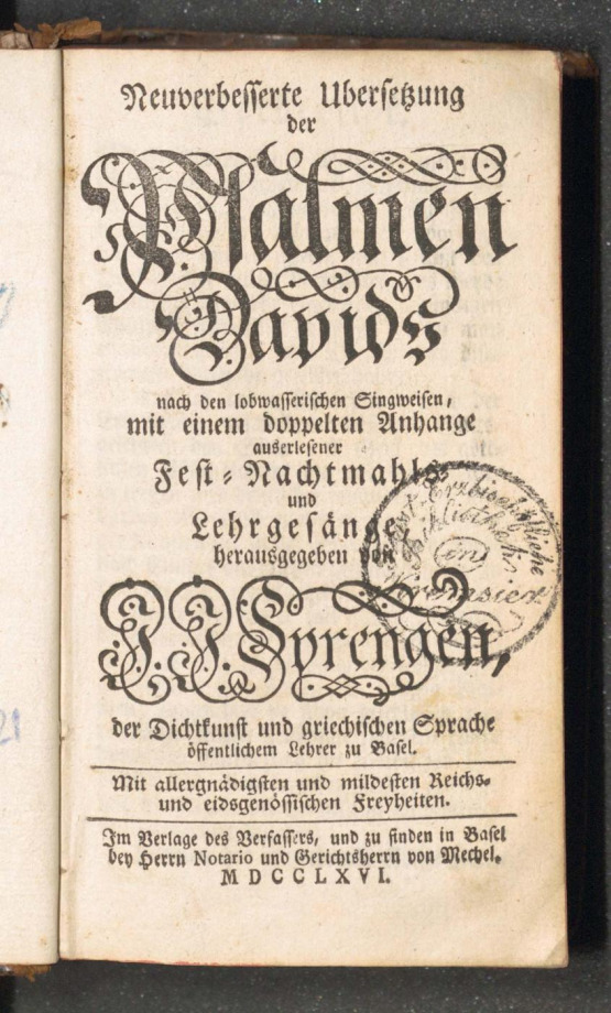 Neuverbesserte Übersetzung der Psalmen Davids