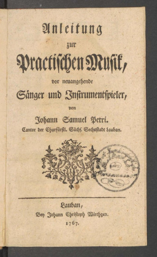 Anleitung zur Practischen Musik