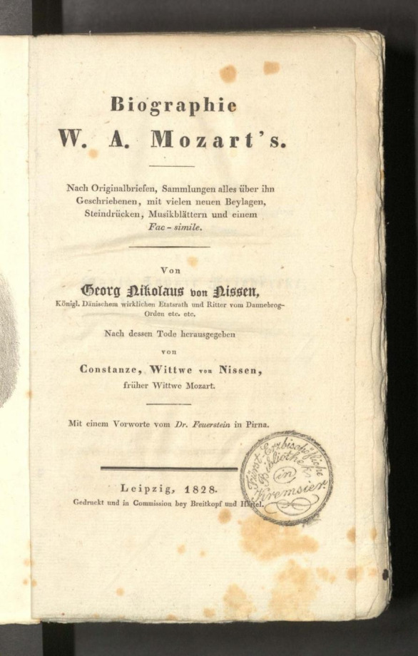 Biographie W.A. Mozart's