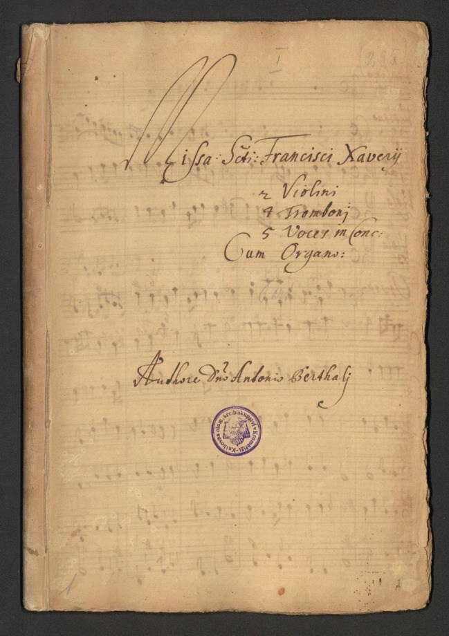 Missa S[an]cti Francisci Xaverii 