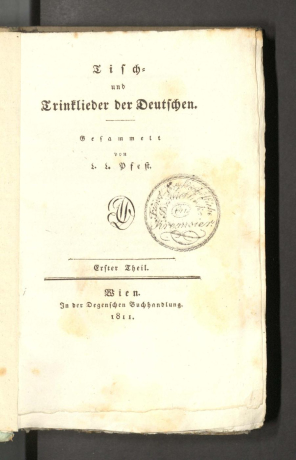 Tisch- und Trinklieder der Deutschen