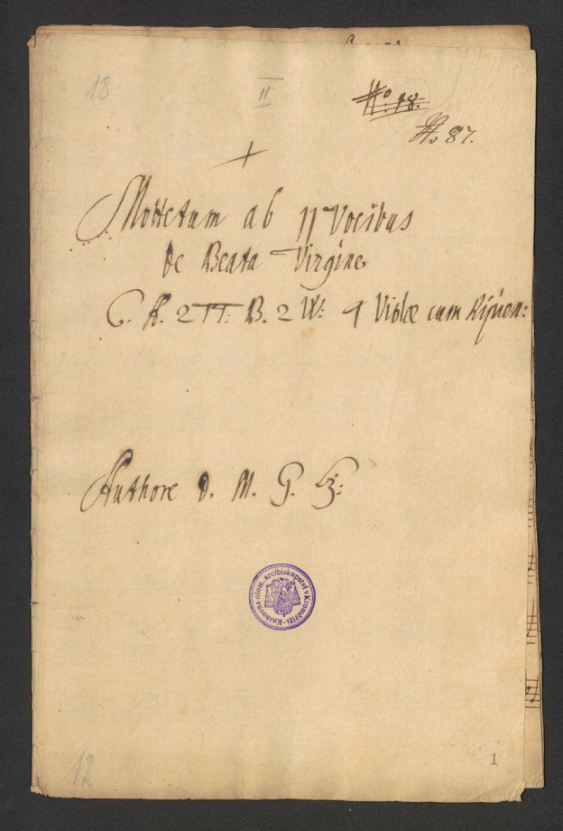 Mottetum ab 11 vocibus de beata Virgine