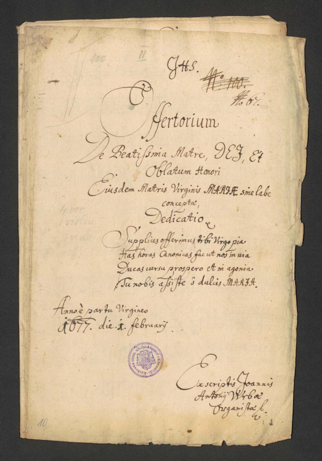 Offertorium de Beatissima Matre Dei