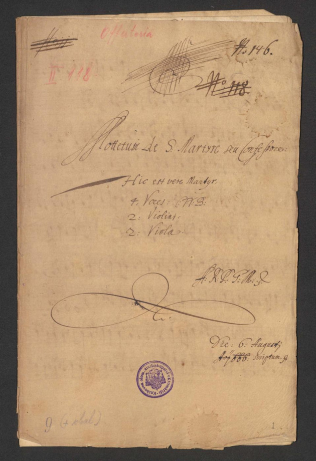 Mottetum de s. Martyre seu confessore