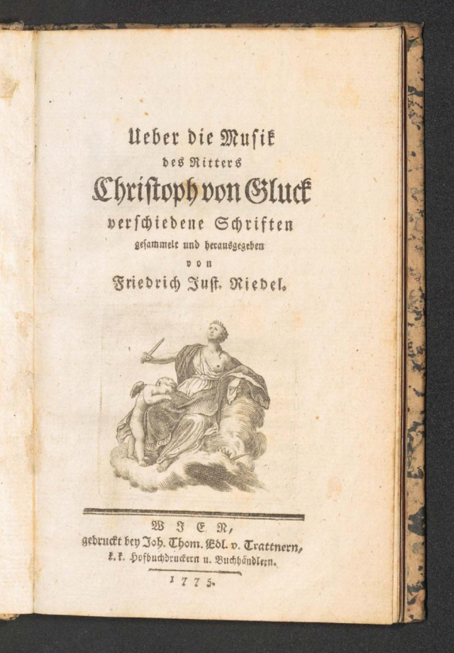 Ueber die Musik des Ritters Christoph von Gluck