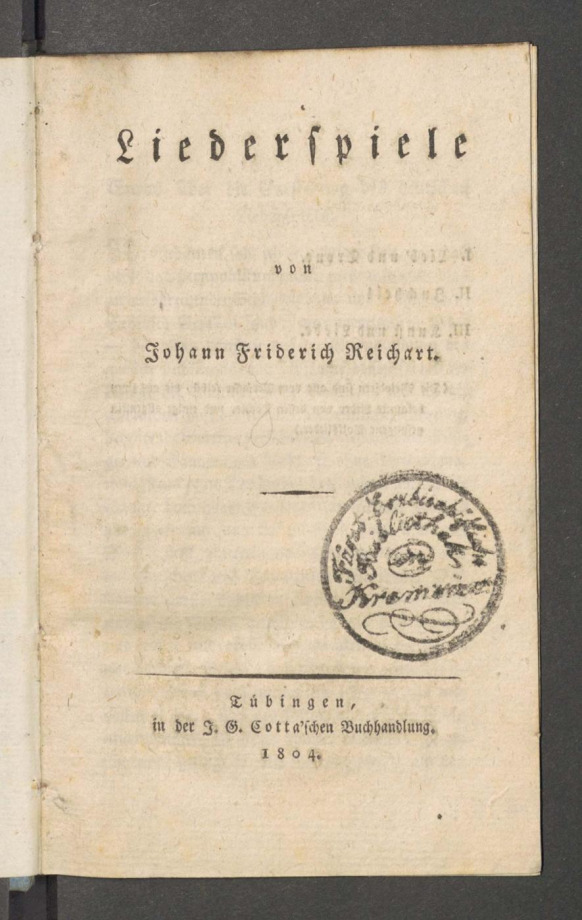Liederspiele 