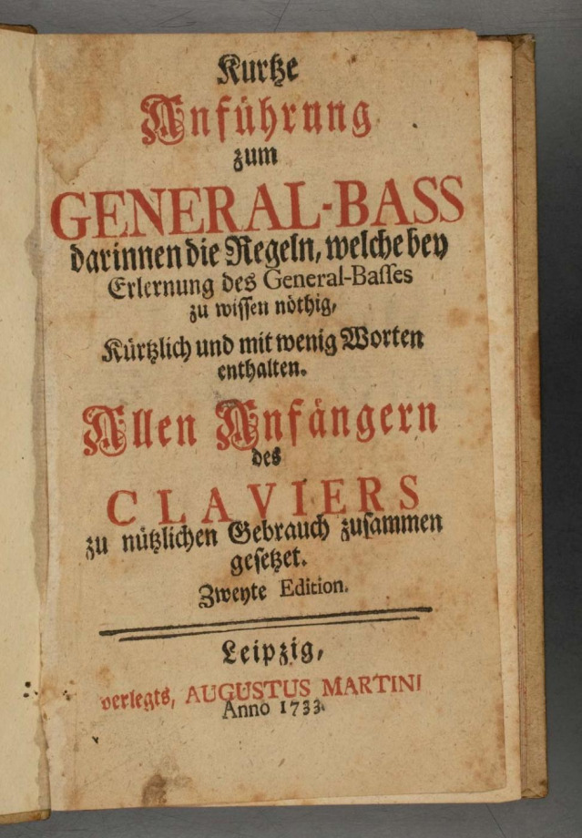 Kurze Anführung zum General-Bass