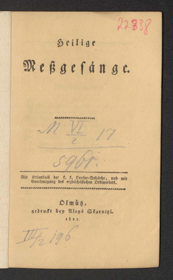 Heiligen Meßgesänge