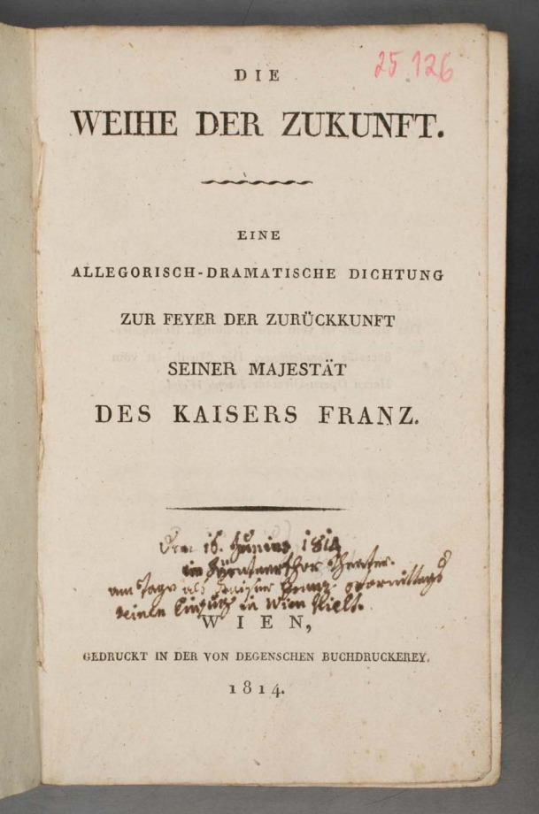 Die Weihe der Zukunft