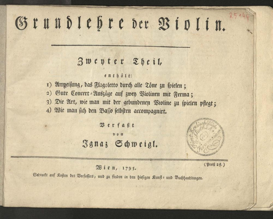 Grundlehre der Violin