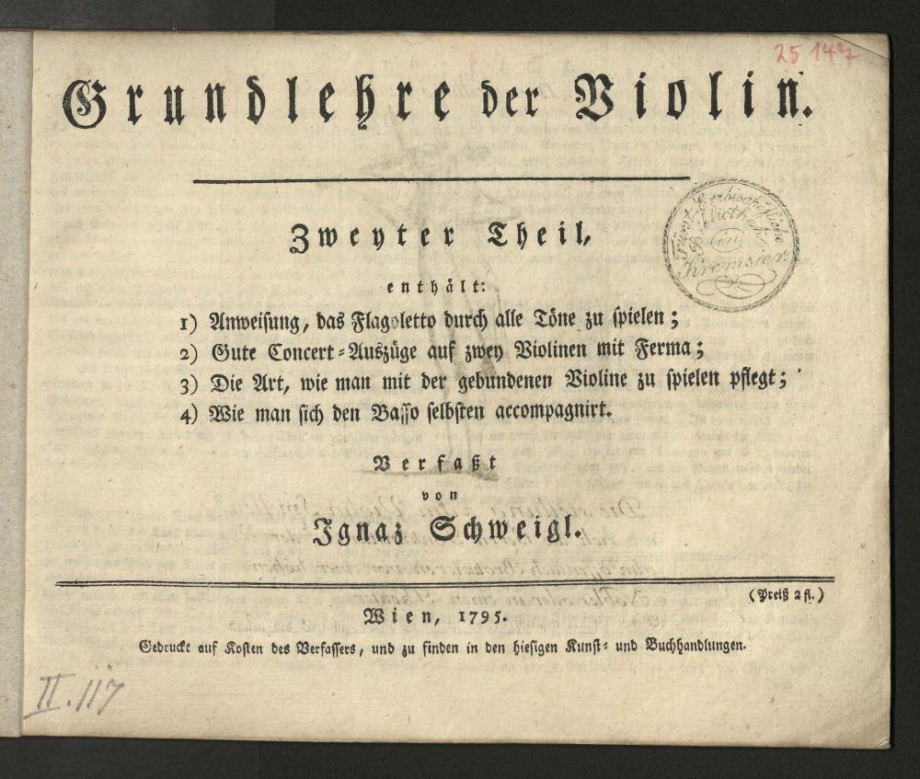 Grundlehre der Violin