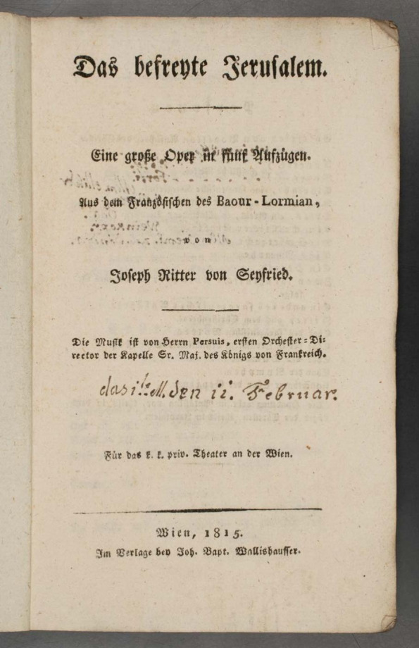 Das befreyte Jerusalem
