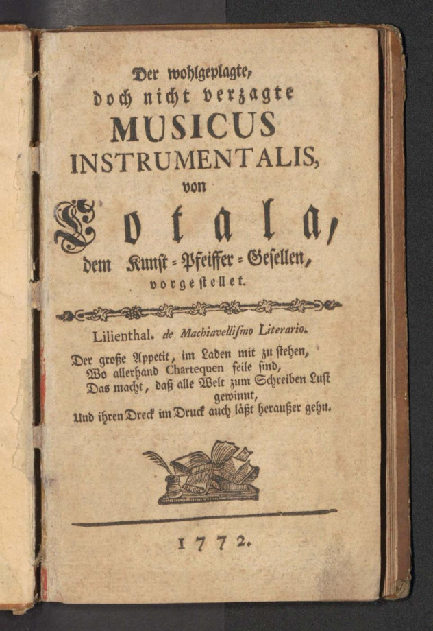 Der Wohlgeplagte, doch nicht verzagte MUSICUS INSTRUMENTALIS