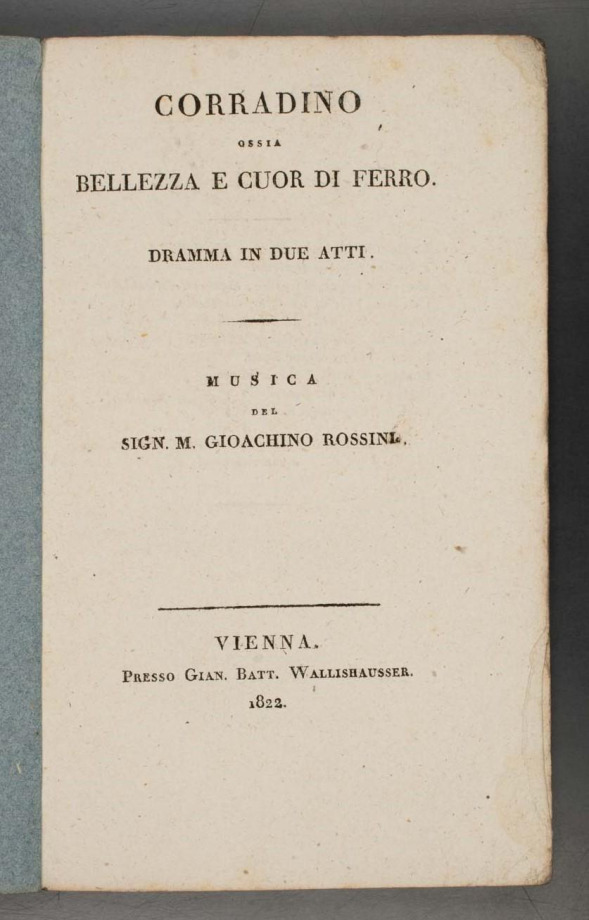Corradino ossia Belleza e cuor di ferro