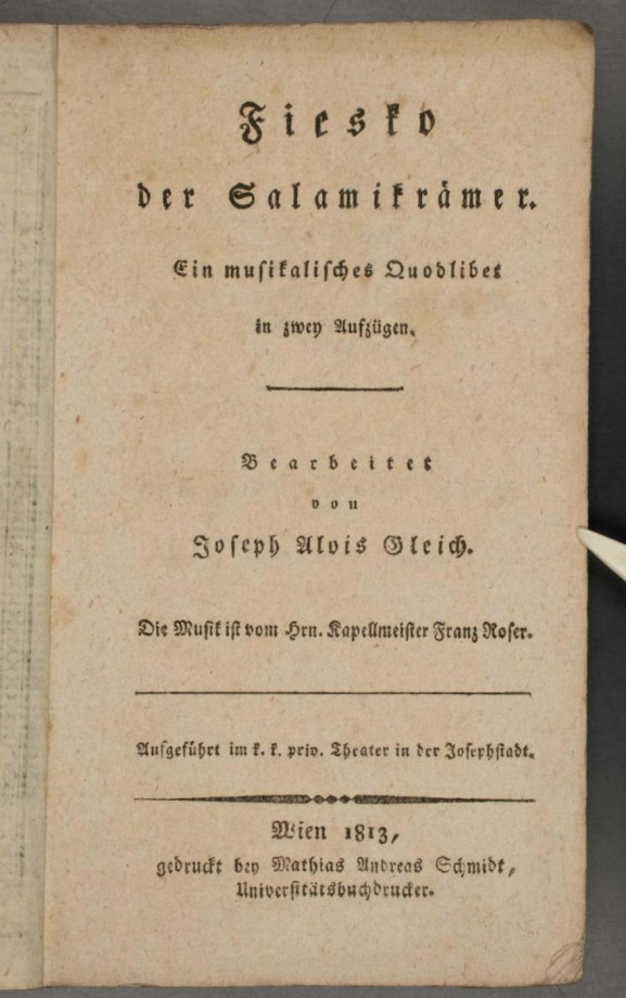 Fiesko der Salamikrämer