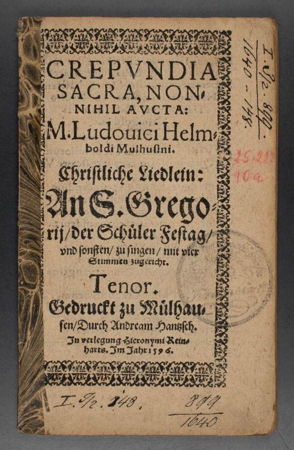 CREPVNDIA SACRA, M. Ludovici Helmboldi Mvlhvsini