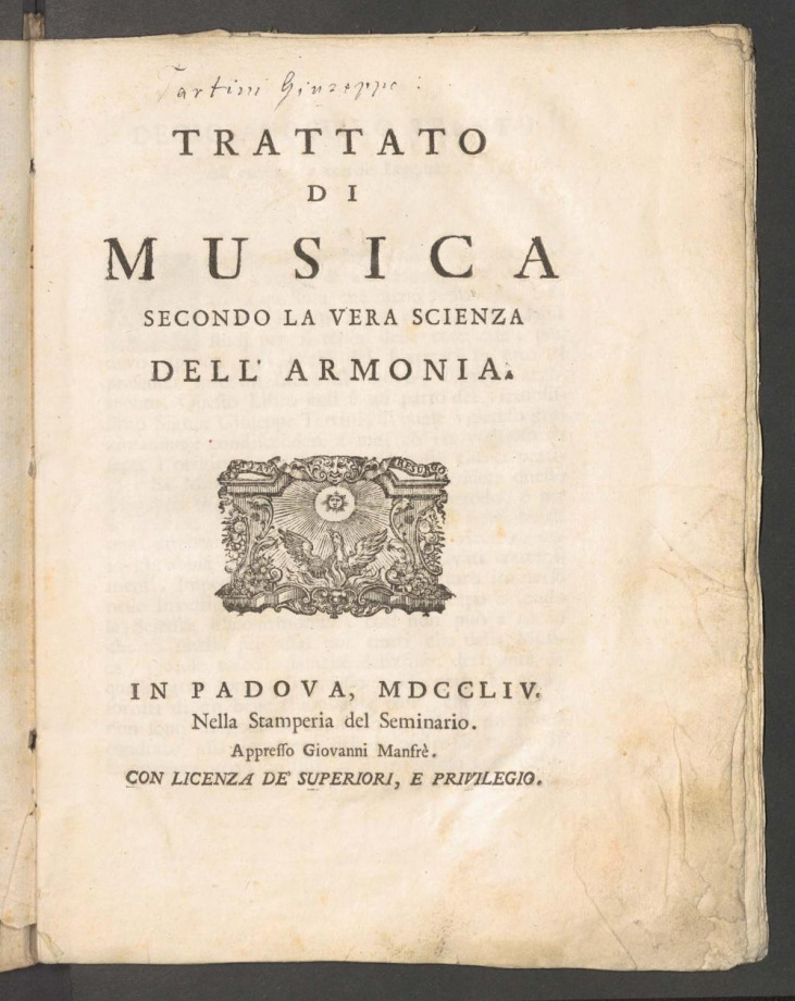 TRATTATO DI MUSICA SECONDO LA VERA SCIENZA DELL'ARMONIA