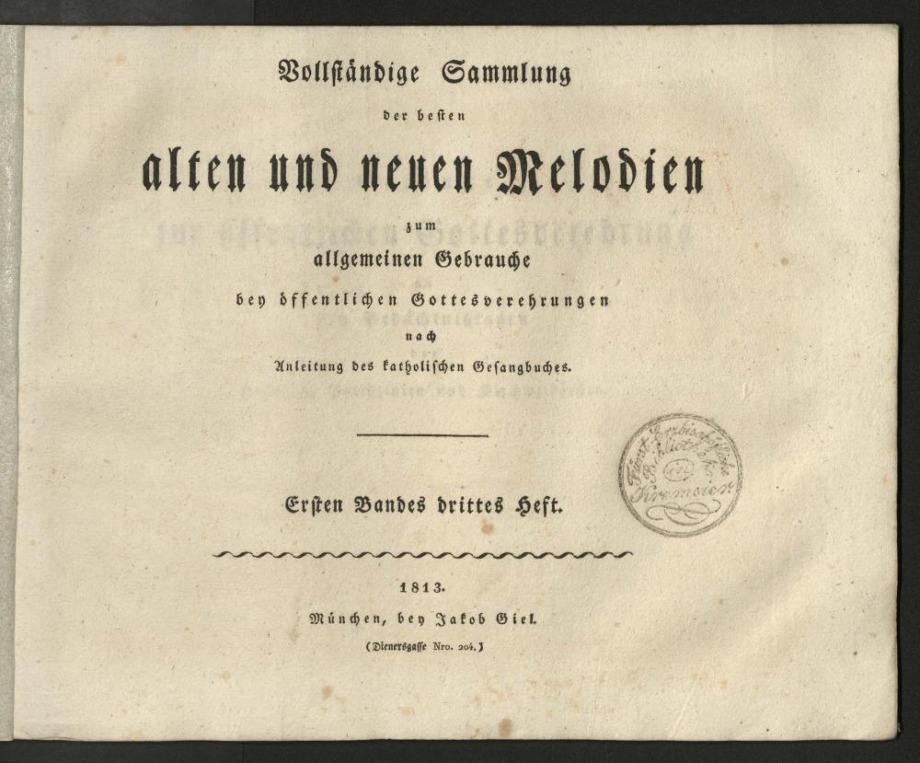 Vollständige Sammlung der besten alten und neuen Melodien