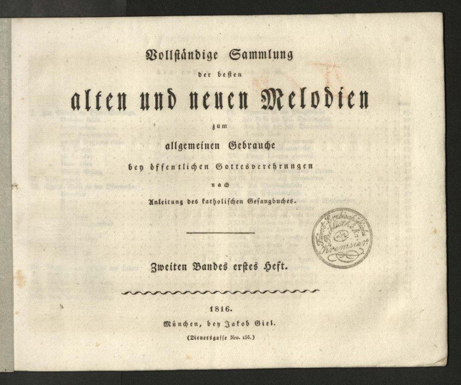 Vollständige Sammlung der besten alten und neuen Melodien