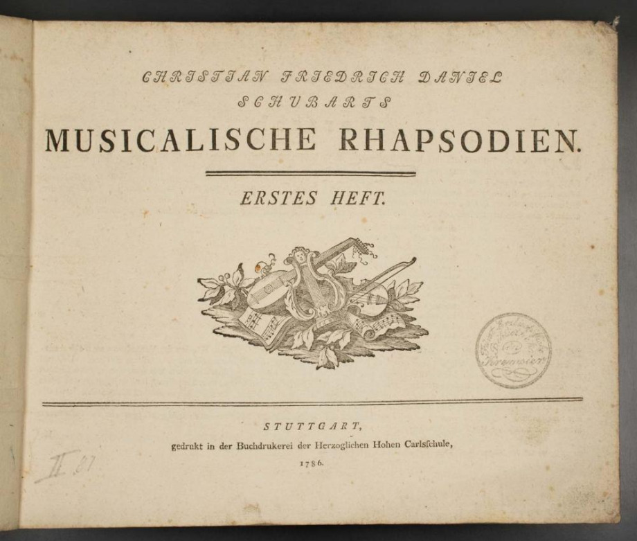 Christian Friedrich Daniel Schubarts Musikalische Rhapsodien