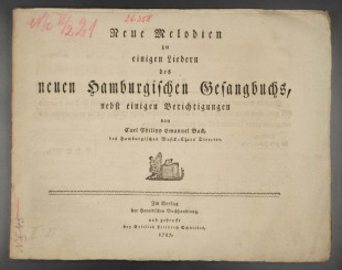 Neue Melodien zu einigen Liedern des neuen Hamburgischen Gesangbuchs