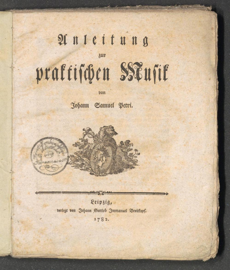 Anleitung zur praktischen Musik 