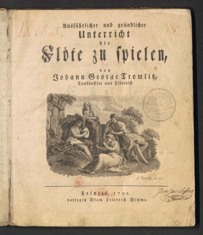 Ausführlicher und gründlicher Unterricht die Flöte zu spielen