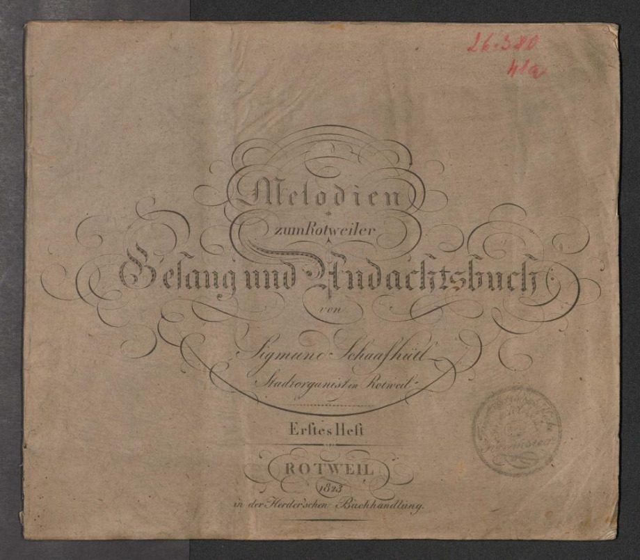 Melodien zum Rotweiler Gesang und Andachtsbuch.