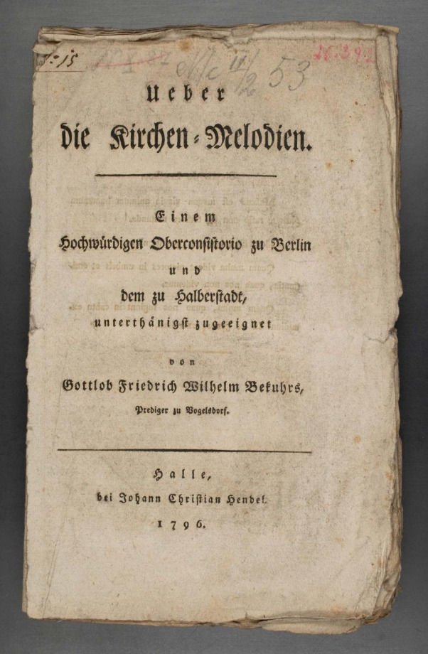Ueber die Kirchen-Melodien