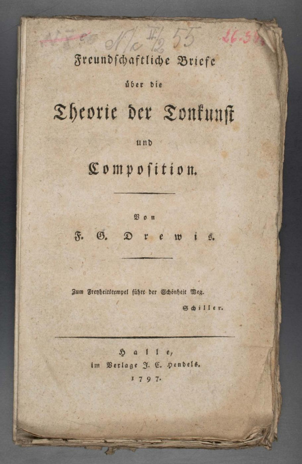 Freundschaftliche Briefe über die Theorie der Tonkunst und der Composition