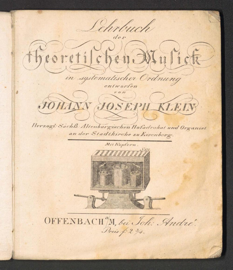 Lehrbuch der theoretischen Musik in systematischer Ordnung entworfen