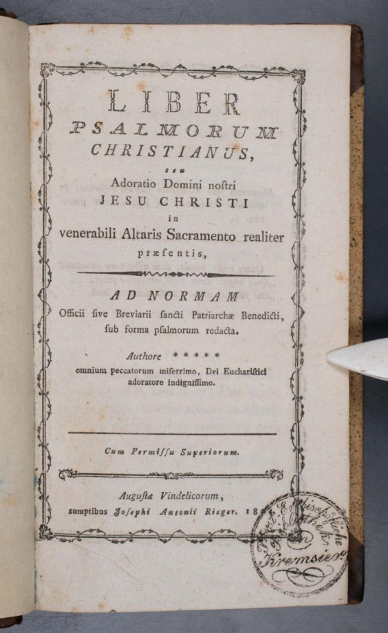 LIBER PSALMORUM CHRISTIANUS